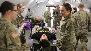 BACH, 586th Field Hospital Soldiers Hone Essential Tasks in Medical Field Training Exercise (No Titles)