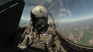 F-16 VDT Provides Media Ride (B-Roll)