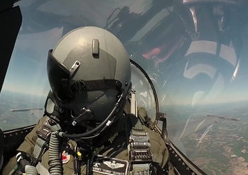 F-16 VDT Provides Media Ride (B-Roll)