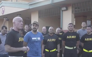 General del Pentágono recibe al Gobernador en Buchanan