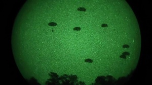 U.S. Army Paratroopers conduct night operations during Operation Devil Storm (B-roll)