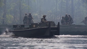 U.S. Army Soldiers conduct a wet gap crossing training during Operation Devil Storm (B-roll)