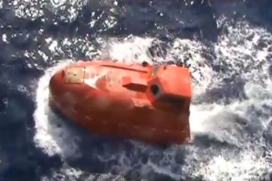 Raw Video from the scene of lifeboat