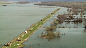 Aerial view of Levee L536 Apr. 15, 2019