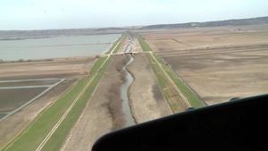 Aerial view of Levee L550B Apr. 15, 2019