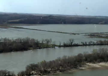 Aerial View of Levee R562 from Downstream End Going Upstream Apr. 15, 2019