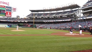 MCPON Throws First Pitch at Nationals Park