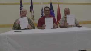 U.S. Army Reserve MSAR opening ceremony and MOU singing