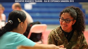 High School Volunteer helps IRT staff at Mayaguez Care Site