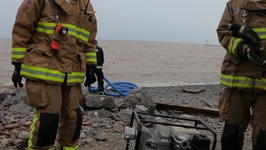 914th ARW Firefighters Assist with Flooding