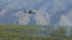 B-Roll of C-130s from the 152nd Airlift Wing "High Rollers" completing MAFFS AEG Training 2019