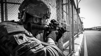 Soldiers Train on Base Defense