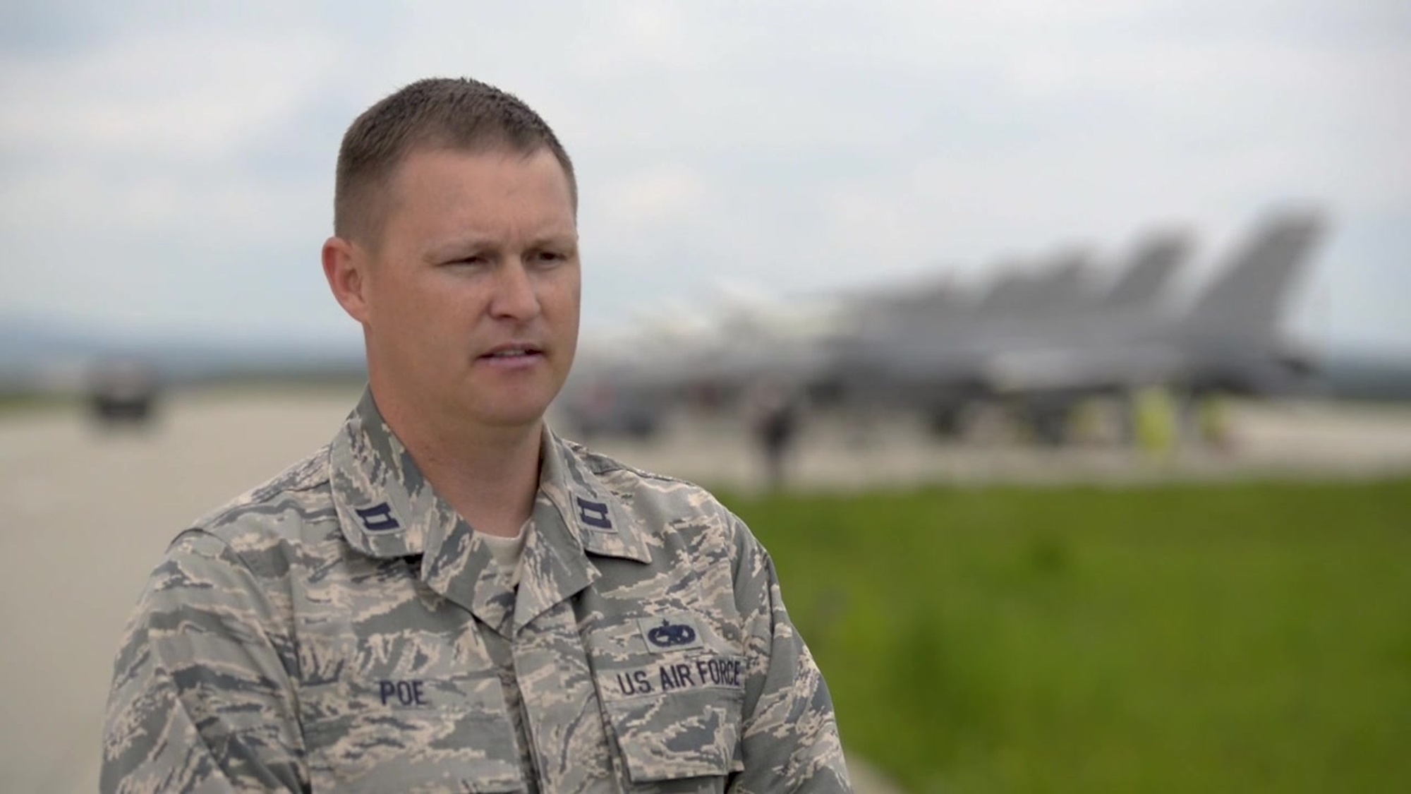 Interview with Capt. Matthew Poe, Mantinance OIC, 457th Expeditionary Fighter Squadron conducted during Theater Security Package 19.1 in support of Operation Atlantic Resolve. Funded through the European Deterrence Initiative, TSP 19.1 provides a more robust U.S. military rotational presence in the European theater, capable of deterring, and if required, responding to regional threats. While in theater, these personnel and aircraft will participate in multiple readiness exercises alongside NATO allies and partners to strengthen interoperability and to demonstrate U.S. commitment to the stability and security of Europe.