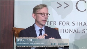 Special Representative for Iran and Senior Policy Advisor Hook at the Center for Strategic and International Studies