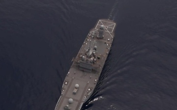 USS Blue Ridge Aerial Video in the South China Sea