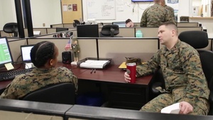 2018 Marine Corps Manpower and Personnel Administration award, Personnel Officer of the Year, Chief Warrant Officer 3 Duran J. Sword