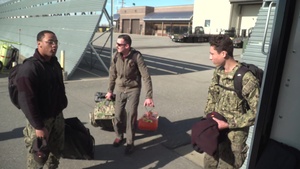 U.S. Navy's VAQ-134 arrive at Eielson AFB