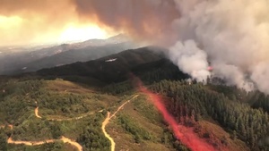 Air Expeditionary Group conducts aerial firefighting training with the Modular Airborne Fire Fighting System