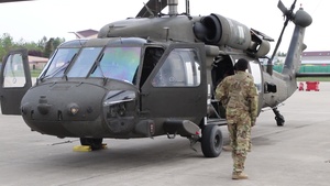 Helicopter Pilot Conducts Tactical Training