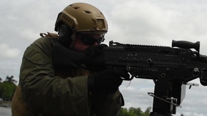 Shooting a M240B at NAVSCIATTS