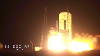 Tenth Wideband Global SATCOM Launch to Space (w/ lower third graphics)