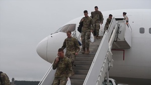 The 55th Fighter Sqaudron redeployment b-roll