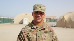 Spc. Parker Shouts out to the Minnesota Lynx