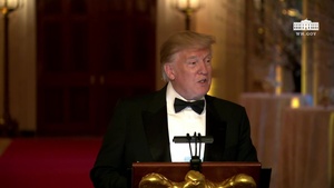 President Trump and The First Lady Host the White House Historical Association Dinner