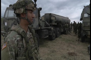 Canadian and U.S. Soldiers Conduct Refuel Mission