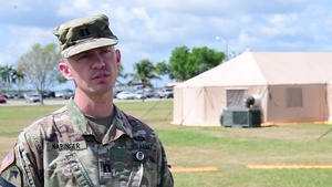 U.S Army Capt. Eric Nabinger interview during Blue Flag 19-1