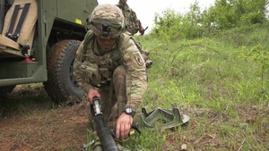 173rd IBCT (A) setup mortar position Slunj, Croatia