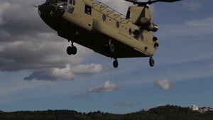 173rd IBCT (A), 1st CAB practice AGMV Sling Load Training During Excercise Immediate Response 19