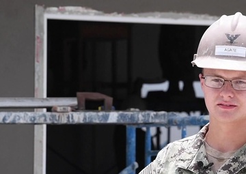 U.S. Navy Service Members; Royal Thai Armed Forces build library at Ban Surasak School during Pacific Partnership 2019