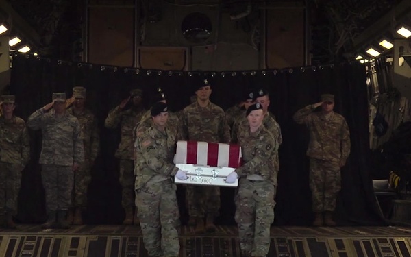 Army Spc. Miguel L. Holmes - Dignified Transfer