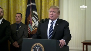 President Trump Participates in the Public Safety Officer Medal of Valor Presentation Ceremony