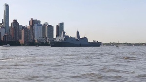 Fleet Week New York 2019 Parade of Ships b-roll