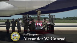 Army Staff Sgt. Alexander W. Conrad - Dignified Transfer