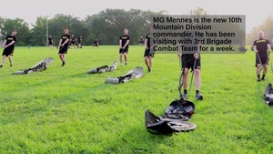 MG Mennes conducts PRT with 3rd BCT Soldiers at Fort Polk
