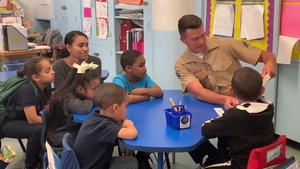 Marines and Sailors Read to Children during FWNY 2019