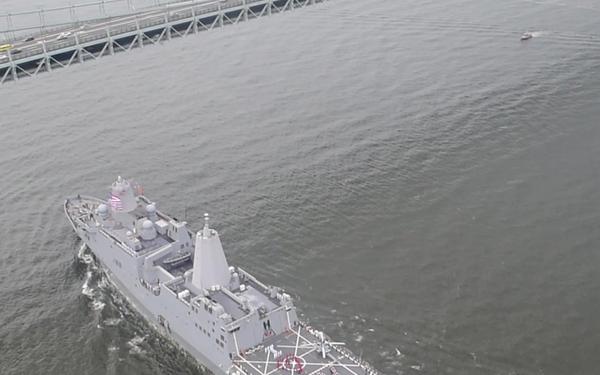 USS New York Sends A Special Message To New York City