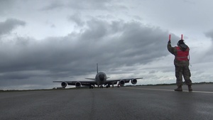 Arctic Challenge 2019 KC-135s Fly in Formation/ Land/ Taxi