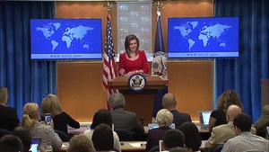 Department Press Briefing with Spokesperson Morgan Ortagus, at the Department of State