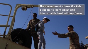 School field trip with multinational service members