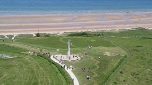 Helicopter Flight Footage over Normandy