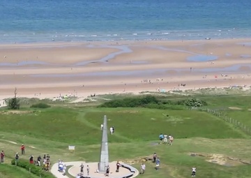 Helicopter Flight Footage over Normandy