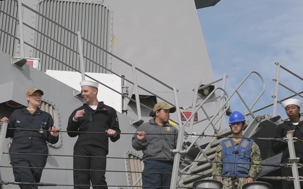 USS Roosevelt (DDG 80) Arrives in Cherbourg, France
