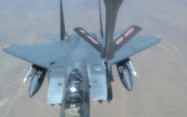 F-15 and A-10 in-flight refueling
