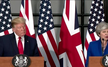 President Trump Participates in a Press Conference with the Prime Minister of UK and Northern Ireland