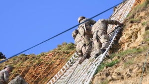 U.S Army Rangers Climb Point du Hoc (B-Roll)