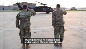SECDEF Visits Osan Air Base and USFK Installations